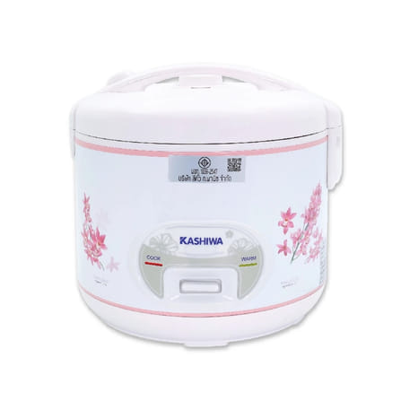 หม้อหุงข้าว KASHIWA รุ่น RC-180 ขนาด 1.8 ลิตร สีขาว/ชมพู_0